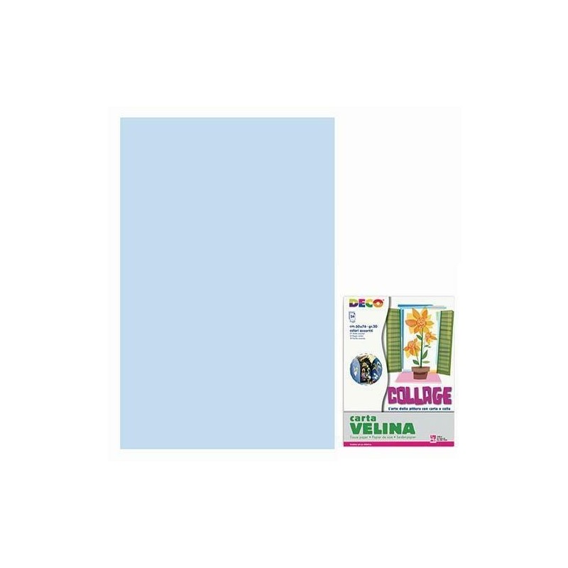 CARTA VELINA FG. 24 50X76 AZZURRO BABY