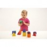 SOLIDI GEOMETRICI IN PLASTICA COLORATI CUBO CM.8 PZ.12