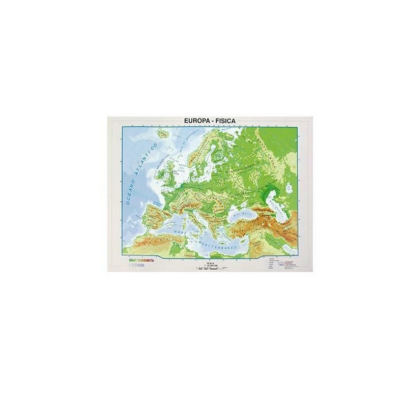 CARTA GEOGRAFICA A4 EUROPA