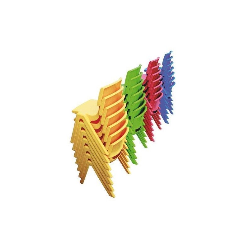 SEDIA PER SCUOLE MATERNE IN PPL SEDUTA CM.26 - ROSSO