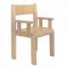 SEDIA CON BRACCIOLI 26 CM COLORE NATURALE