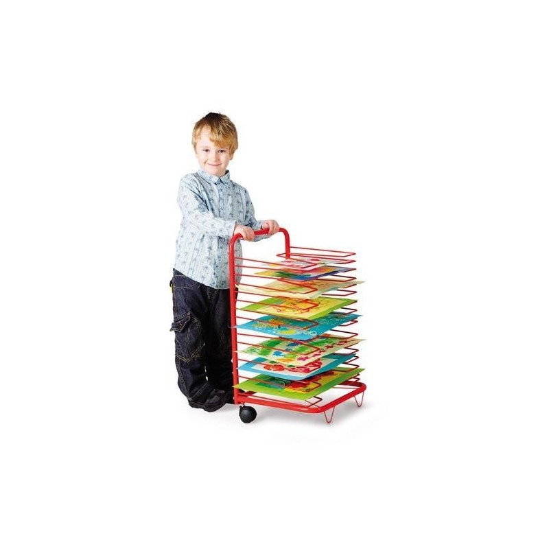 CARRELLO ASCIUGADISEGNI - 17 RIPIANI - CM.44,5X35,5X71H