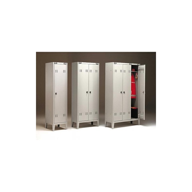 SPOGLIATOIO IN METALLO A 1 POSTO - CM.38X47X180H