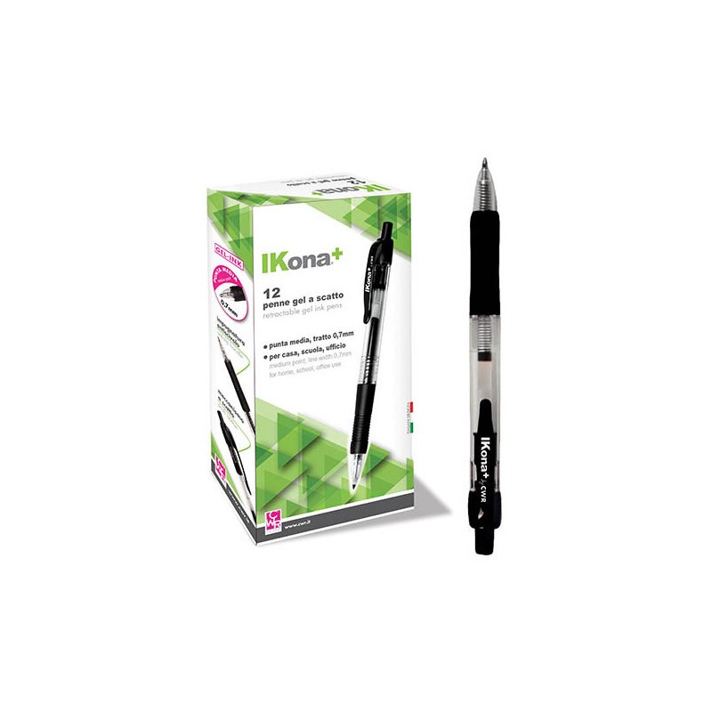 PENNA GEL A SCATTO NERA
