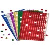 ADESIVI MOSAICI MULTICOLOR 960 TESSERE 10 FOGLI