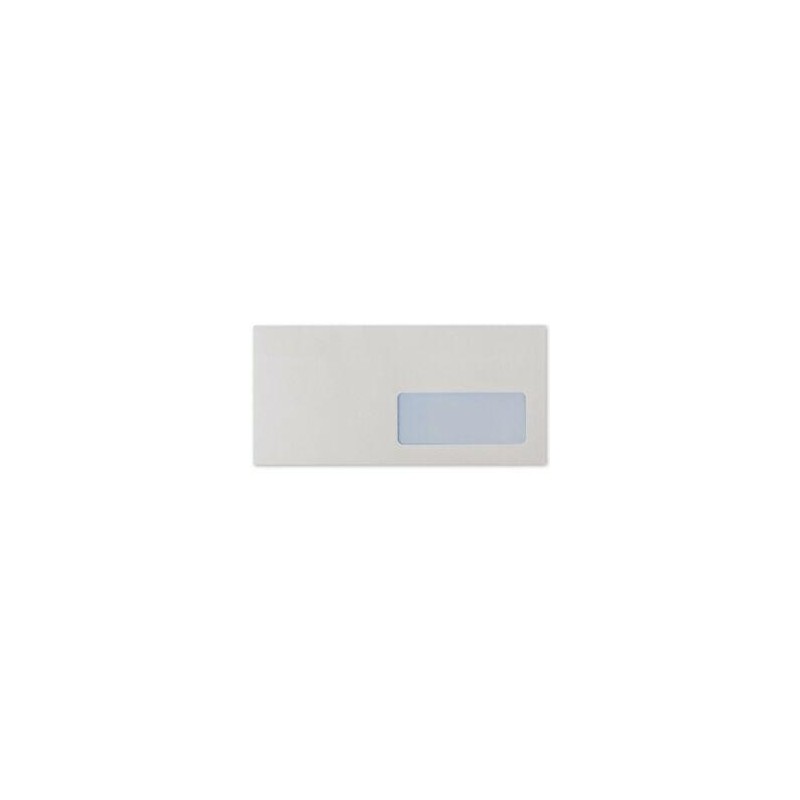 BUSTA BIANCA CON STRIP E FINESTRA 11X23 PZ. 500