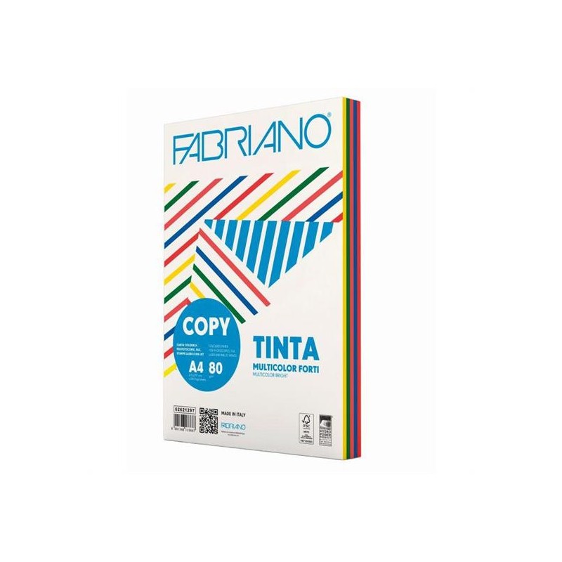 CARTA FOT. A4 TINTE FORTI\4 COL. GR.80 200FG