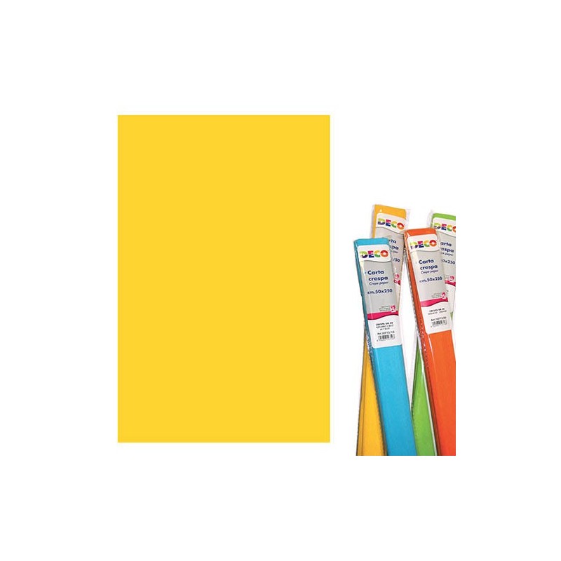 CARTA CRESPA GR. 180 GIALLO VIVO