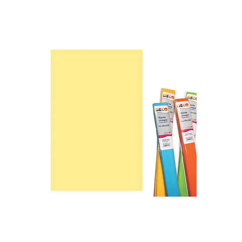 CARTA CRESPA GR. 180 GIALLO PALLIDO