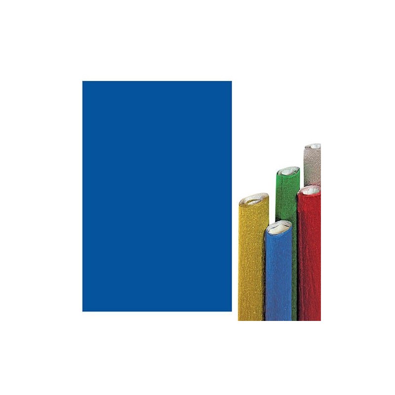 CARTA CRESPA METALLIZZATA 50X150 BLU'