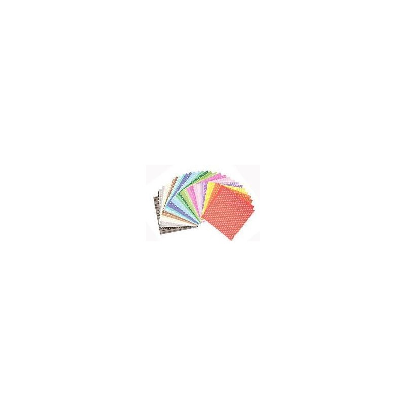 CARTA ORIGAMI RIGHE E POIS 90 g - 15x15 - 100 FG