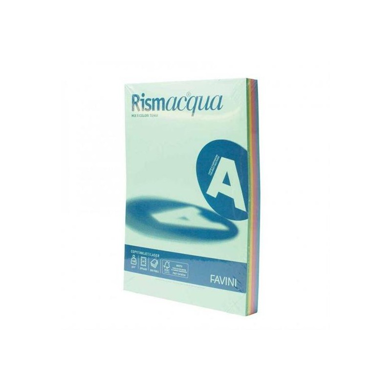 RISMAACQUA A3 GR. 200 FG. 125 5 COL. TENUI