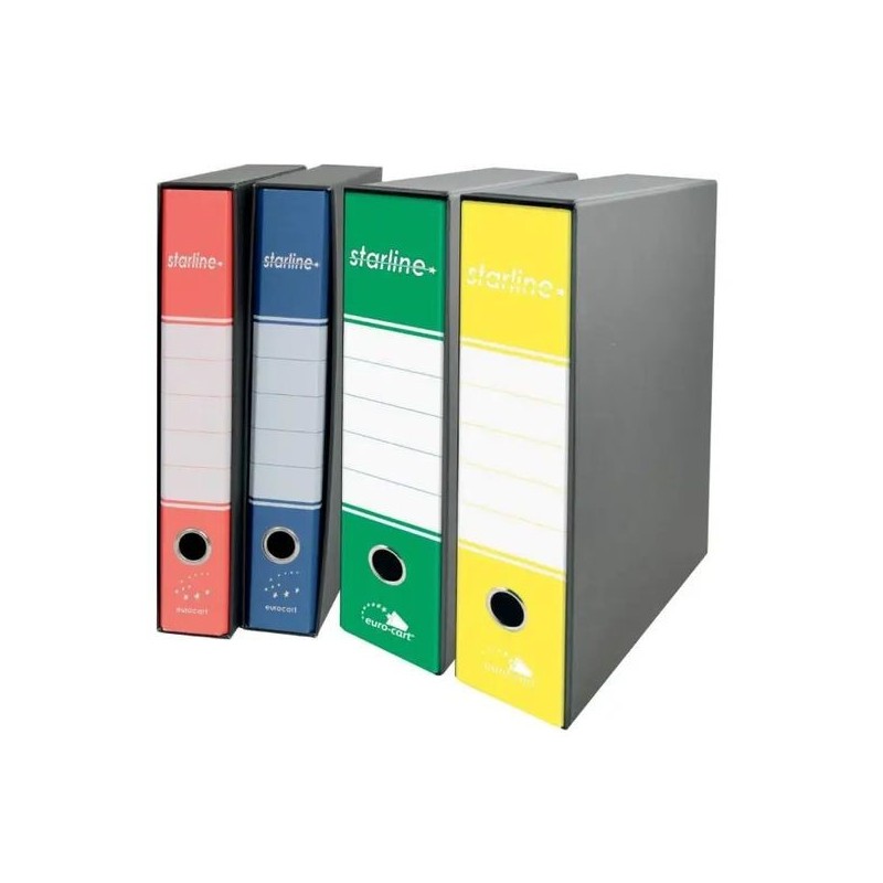REGISTRATORE C.CUSTODIA 28,5X34,5 DOR\5 GIALLO Conf 14 Pz.