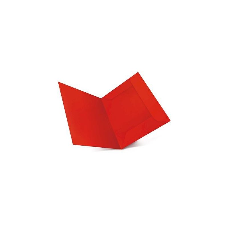 CARTELLINA LUCE 3 LEMBI 25X34 GR. 200 PZ. 30 ROSSO