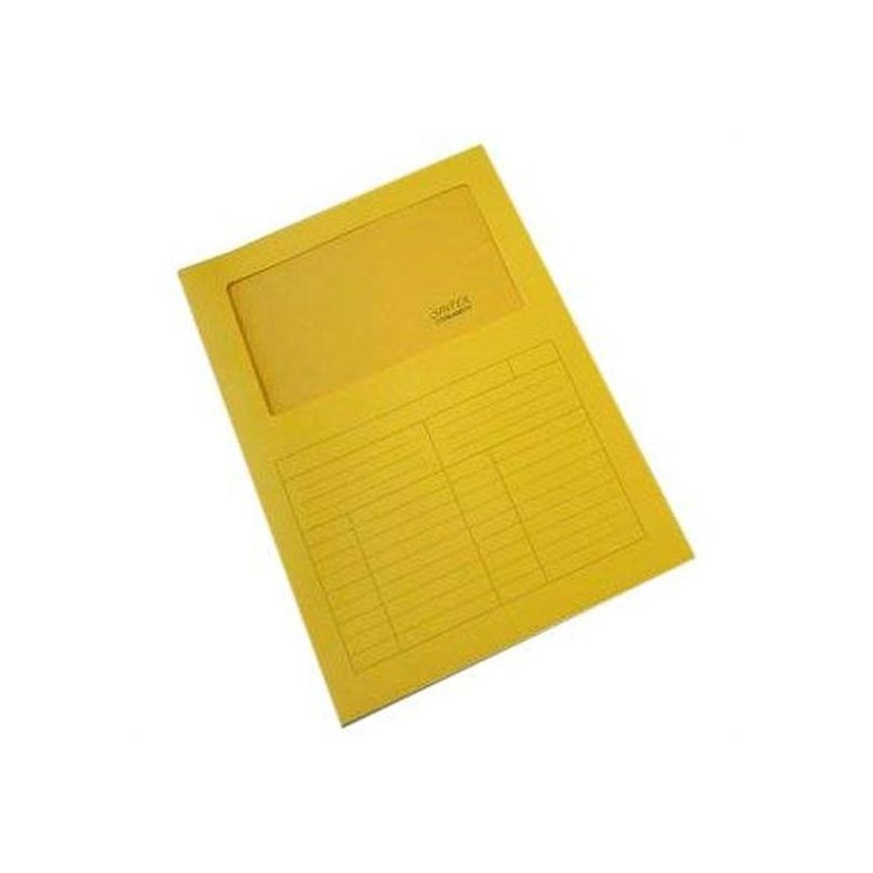 CARTELLINA C/FINESTRA PZ.50 GIALLO