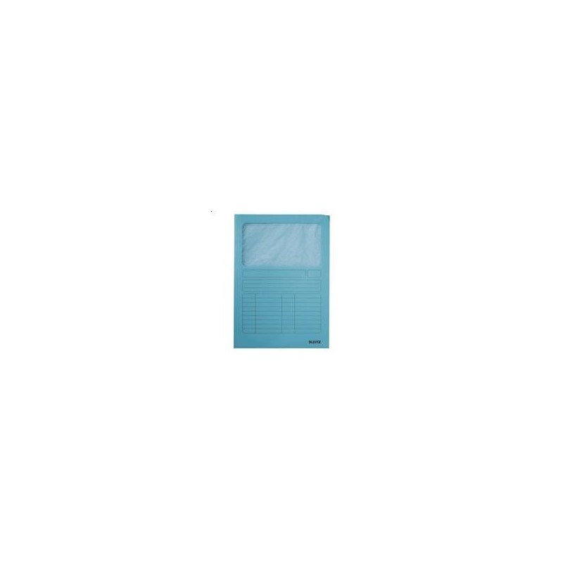 CARTELLINA C/FINESTRA PZ.50 AZZURRO