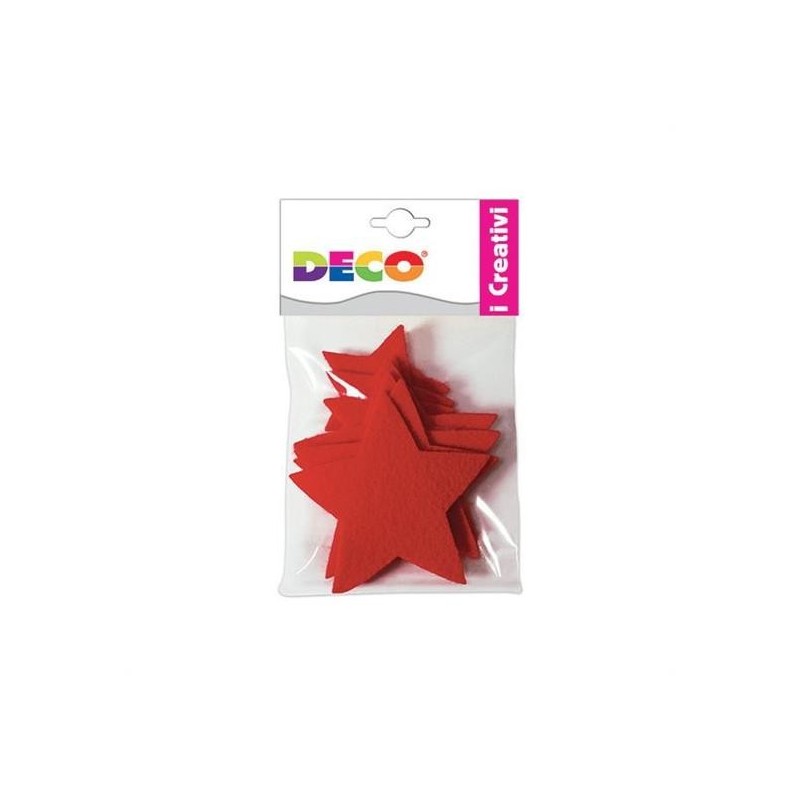 SAGOME IN FELTRO 8 STELLE MIS. ASSORTITE