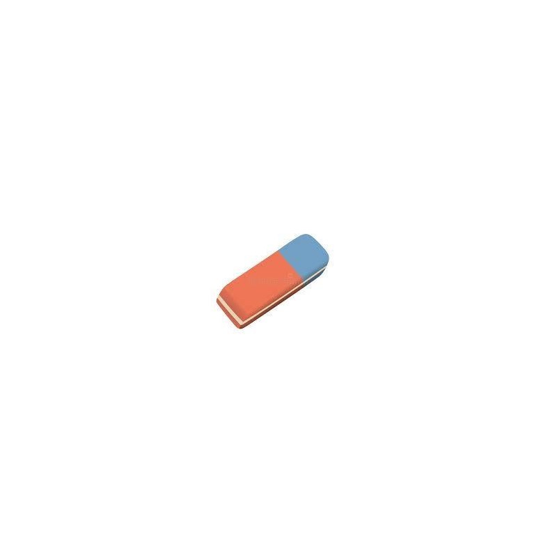 GOMMA IN CAUCCIU' BLU/ROSSA 60X20X8MM