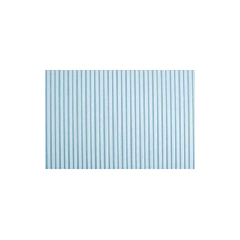 CARTONE ONDULATO DRITTO 50X70 AZZURRO