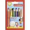 MATITONI STABILO WOODY 3 IN 1 6 COLORI
