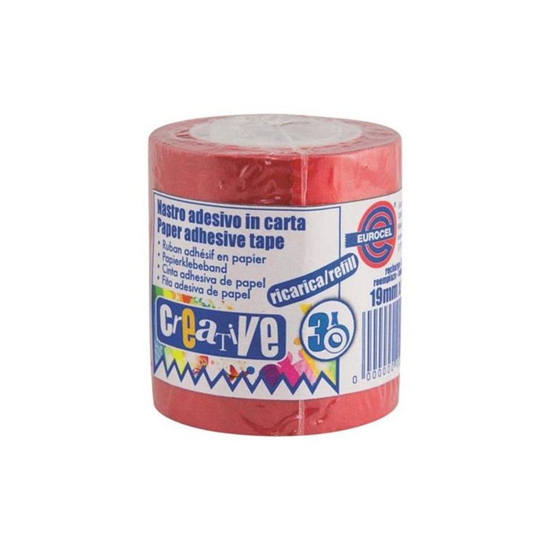NASTRO CARTA 19X10 PZ. 3 ROSSO