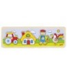 PUZZLE LEGNO C/POMELLI CM. 30X10 FATTORIA  PZ.4