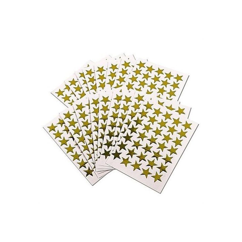 STELLE ADESIVE ORO FG.6 30X30 TOT. 120 STELLINE