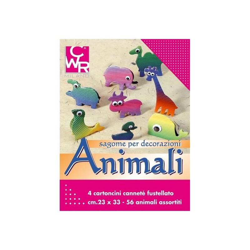 SAGOME IN CANNETE' FG.4 56 ANIMALI ASS.