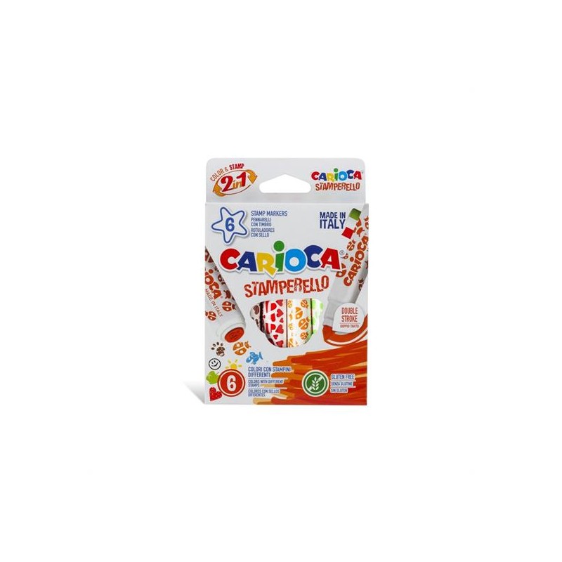 PENNARELLI TIMBRO CARIOCA 6 STAMPINI