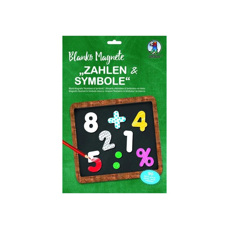 NUMERI MAGNETICI DA COLORARE - 90 PZ