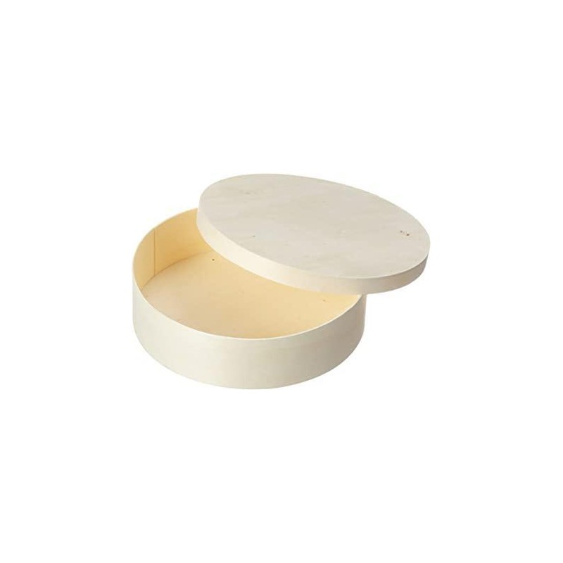 LEGNO DA DECORARE SCATOLA ROTONDA Ø CM.6X3,5