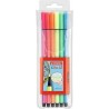 PENNARELLI STABILO PEN 68 ASTUCCIO PLASTICA 6 COLORI NEON MM.01
