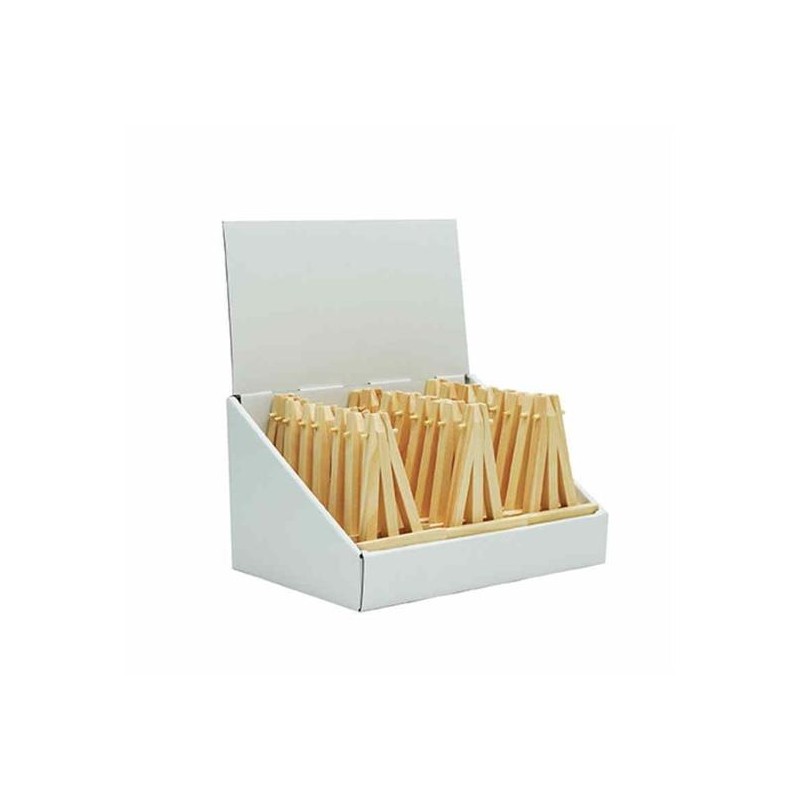 MINI CAVALLETTI IN LEGNO PZ.24