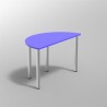 TAVOLO SEMICIRCOLARE XL 160X80X53