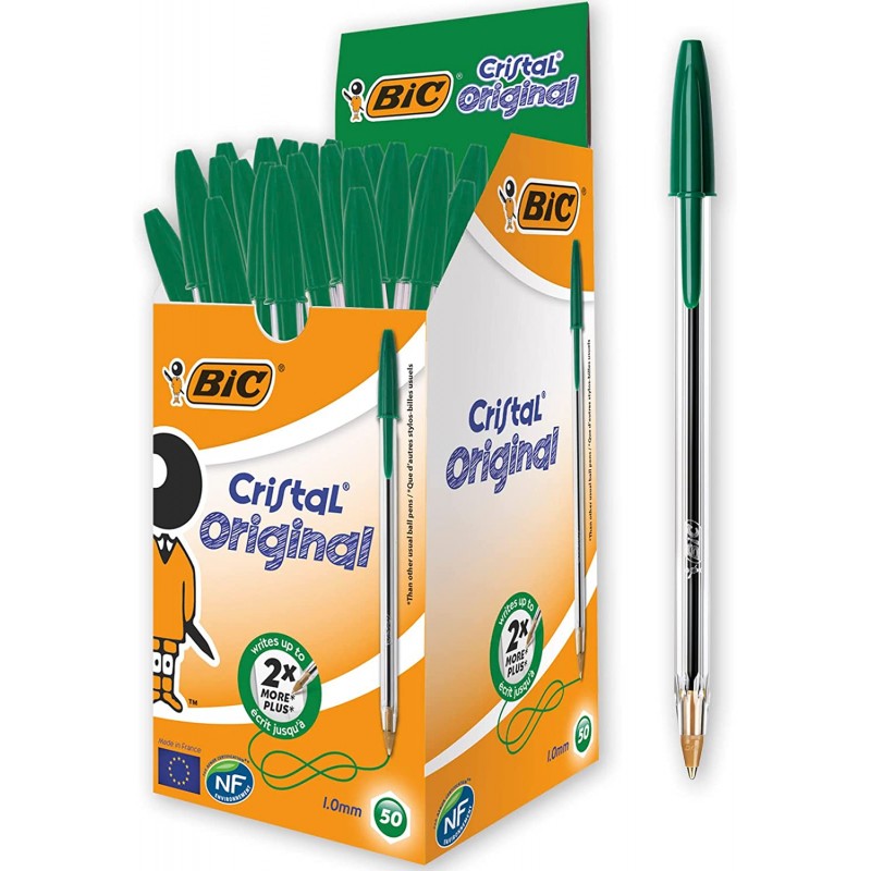 PENNASFERA BIC CRISTAL VERDE 50 Pz.