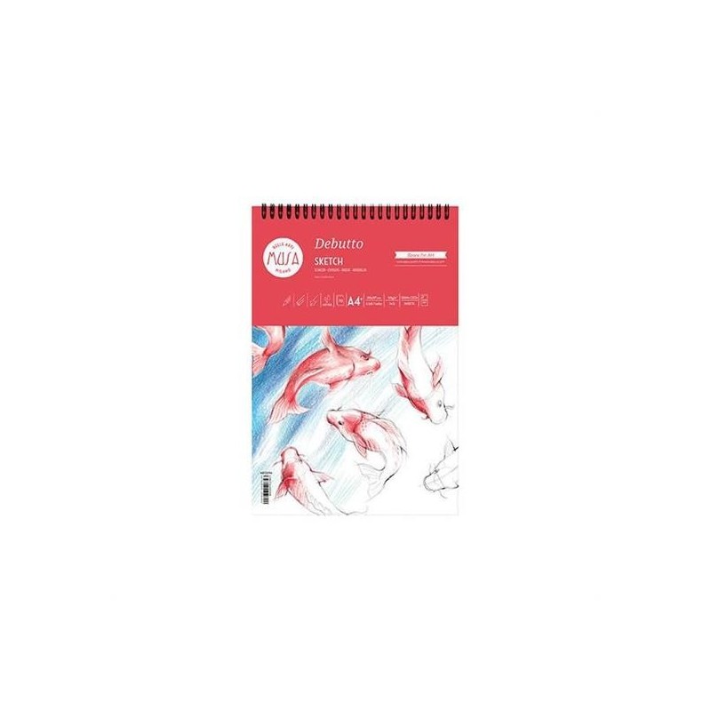 BLOCCO SCHIZZI SPIRALATO A4 FG.70 GR.120