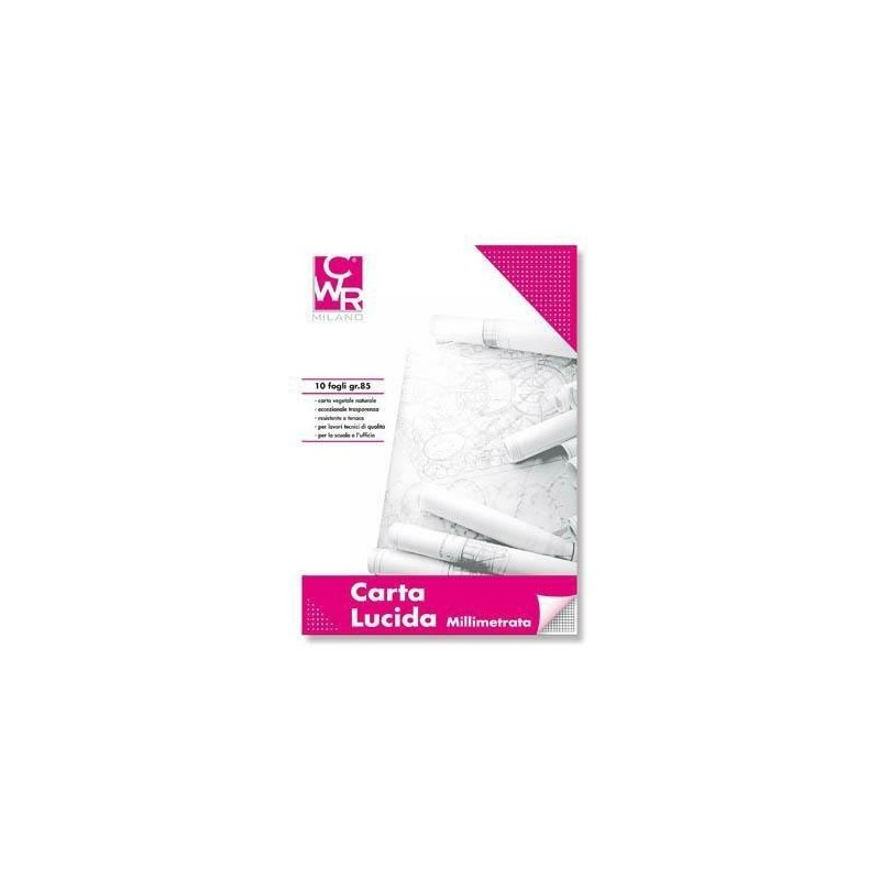 CARTA LUCIDA TRASPARENTE BLOCCO A3 FG.10
